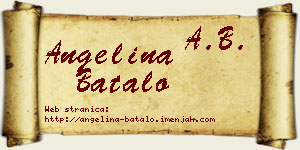 Angelina Batalo vizit kartica